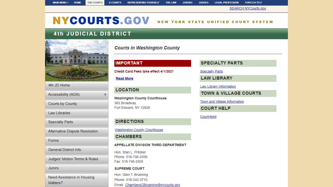 Courts in Washington County | NYCOURTS.GOV